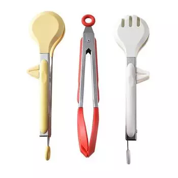 Термостойкие силиконовые щипцы для еды, зажимы для приготовления пищи, зажимы для барбекю на открытом воздухе, стейк жёлтый