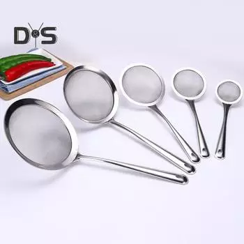 Термостойкий дуршлаг с антипригарным покрытием, пищевой эргономичный дизайн, скиммерная ложка, кухонные принадлежности 8 cm