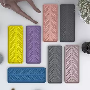 Термостойкий коврик для посудомоечной машины, многофункциональный коврик для раковины, столовые приборы, чайная чашка, обеденный стол синий