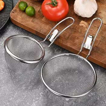 Термостойкий пищевой дуршлаг с мелкой проволочной сеткой Фильтр-сито для лапши Приготовление пасты 2 Pcs