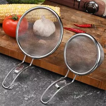 Термостойкий пищевой дуршлаг с мелкой проволочной сеткой Фильтр-сито для лапши Овощи 2 Pcs