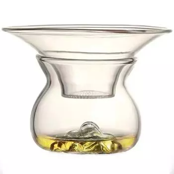 Термостойкий стеклянный фильтр для чая, прозрачная перегородка, аксессуары для чайного сервиза кунг-фу, чайник Filter screen