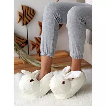 Термостойкий стильный плед с нескользящей подошвой, милый кролик, фигурный плед Panduf A0016-20