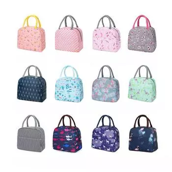 Термосумка для еды, детская алюминиевая сумка из фольги, портативный ланчбокс, термоизоляционная сумка для школьной работы, сумка для еды