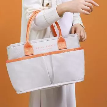 Термосумка для обеда большой емкости, портативная молния, двойной карман, изолированный холодильник-бенто, контейнер для хранения еды для школьного пикника