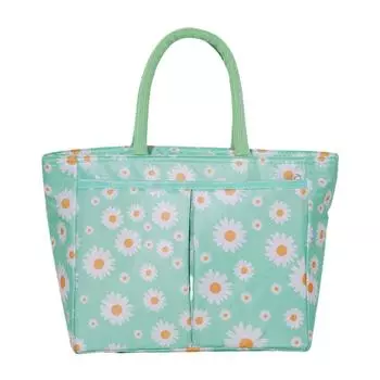 Термосумка для пикника, теплая и холодная, стильная, изолированная сумка для ланча, ланч-бокс Bento синий