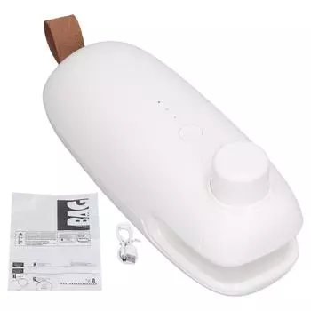 Термосварщик для пакетов USB-зарядка резак для сварки режущий станок инструмент для лучшего хранения белый белый