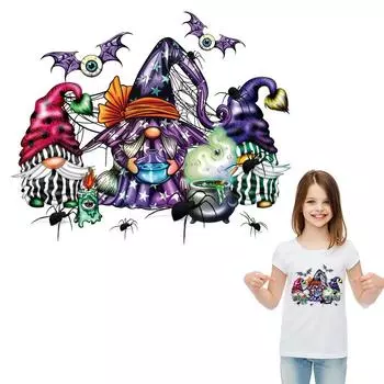 Термотрансферная одежда с изображением гномов на Хэллоуин, наклейки Parches Ropa, термопресс, футболка с аппликацией, толстовки, железные нашивки «сделай сам»