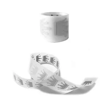 Термотрансферная виниловая пленка, светоотражающая лента с короной, 3X100 см, Parches Ropa, термопресс, аппликация, наклейки для одежды «сделай сам», теплопередача 3x100cm