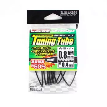 Термоусадочная трубка Decoy T-4 черная, размер 0,8 мм (3582)