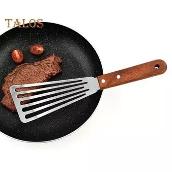 Тернер для рыбы, полирующая поверхность, гладкие края, удобная ручка, практичное переворачивание блинов, кухонная лопатка, кухонные принадлежности для пекарни коричневый