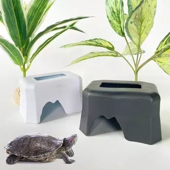 Терраса для рептилий Противоскользящая Гладкая поверхность Твердая устойчивость к царапинам Без заусенцев Отдых для сна с кормушкой