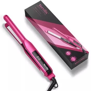 Terviiiix щипцы для завивки волос 15 мм, быстрые за 10 секунд, портативные мини-щипцы для выпрямления волос, 2 10 температурных режима, подходят для Поставляется с чехлом