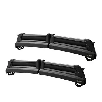 Terzo Carrier 4 сноуборда или 6 лыж Комплект TULIPA G4 Рейлинги на крыше Серебристый Двусторонний Открытый SS112S Лыжи/Сноуборд серебряный