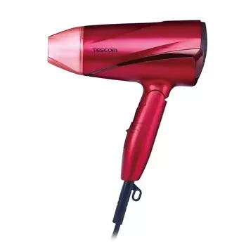 Tescom Фен для волос с отрицательными ионами Складной Большой объем воздуха Легкий Розовый TD330B-P