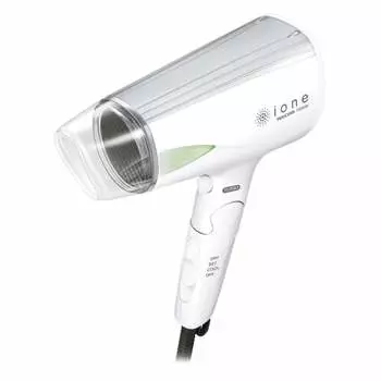 Tescom Hair Dryer, Negative Ion, Cold Air, Foldable, Large Air Volume, Lightweight, Compact, Light Silver TID430 S