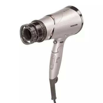 Tescom Hair Dryer, Negative Ion, Foldable, Large Air Volume, Quick Drying, Cold/Hot Air, Easy Plug, Ione, Bronze, TD430B-N/E
