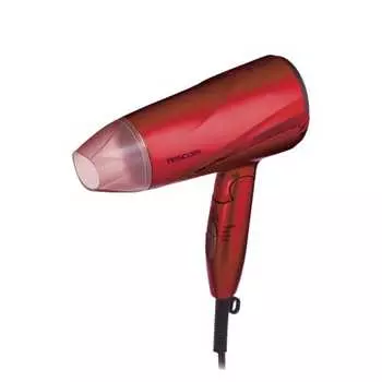 Tescom Hair Dryer, Negative Ion, Foldable, Large Air Volume, Lightweight, Cold/Hot Air Ione Red (Pink) TD330B-P/E