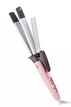 Tescom Hair Iron 26mm 2way Negative Ion Compatible with Overseas Steam Temperature Auto Off Lock Rack Pull Plug Melty Pink Straight/Curl
