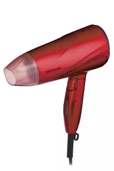 Tescom Hair Negative Large Air Air Ione Red Фен, Ион, Складной, Объемный, Легкий, Холодный/Горячий (розовый) TD330B-P/E