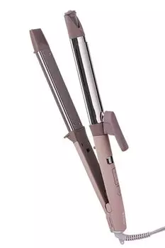 TESCOM Утюжок для завивки волос 32 мм 2-сторонний отрицательный ион совместимый с зарубежными паровыми температурами автоматическое выключение блокировка подставки выдвижная вилка elims est Sunny Beige