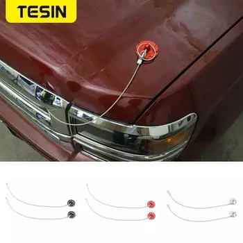 TESIN автомобильный двигатель, защелка капота, декоративная крышка для Dodge Challenger, зарядное устройство Nitro RAM Chevy Silverado, внешний вид красный