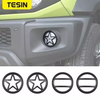 TESIN капоты автомобиля передняя противотуманная фара декоративная крышка для Suzuki Jimny JB74 2022 экстерьер A