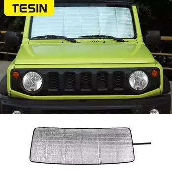 TESIN солнцезащитные козырьки на лобовое стекло для Suzuki Jimny JB74 + автомобильный солнцезащитный козырек на лобовое стекло, аксессуары для Suzuki Jimny for Suzuki Jimny