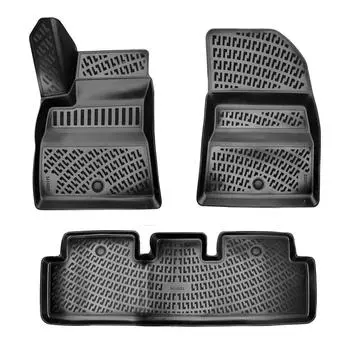 Tesla Model 3 (After 2017) High-Quality and Durable Rubber Car Floor Mats - Odorless, Non-Slip, Long-Lasting