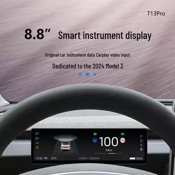 Tesla Model 3 Новый ЖК-экран Smart Instrument с интеграцией CarPlay и OTA T13PRO, MODEL 3 New Edition