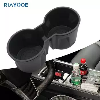 Tesla Model Y & 3 TPE резиновый держатель для стакана - аксессуар для центральной консоли автомобиля 185*83*74MM чёрный