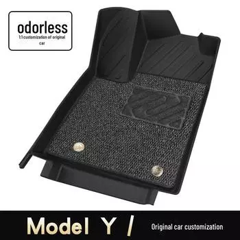 Tesla Model Y Материал TPE Коврик для ног и багажника Аксессуары для интерьера TPE trunk pad single piece чёрный