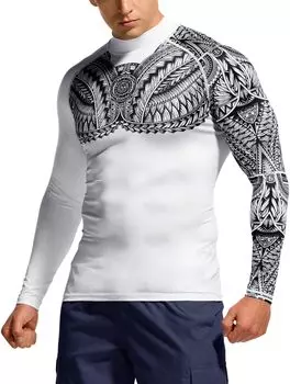 Tesla Рашгард с длинным рукавом для лета, защита от УФ, облегающий, больших размеров, мужской [Эластичный, Быстросохнущий, Защита] Купальник, Футболка, Худи, Посадка, (Один готов)