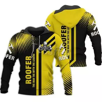 Tessffel Roofer I Love My Job 3D Printed New Men s Sweatshirt Zipper Hoodie Casual Jacket Sweater Autumn/Winter Style-3 S