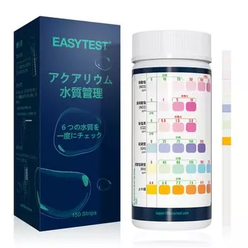 Тест EASYTEST 150 штук, набор для тестирования качества воды для аквариума, для проверки качества воды у рыб, может точно измерять общее количество воды и pH 150 штук, бумага,
