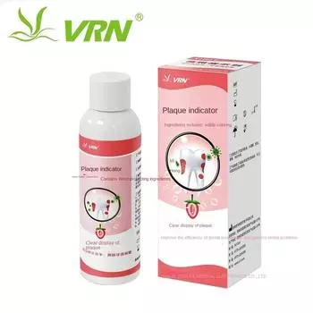 Тест на пятно агента для отображения зубного налета VRN, проверка на наличие зубного камня при окрашивании, средство для удаления зубного камня. 1 pcs