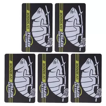 Тест на УФ-излучение для ползающих домашних животных, быстрый тест, карта проверки УФ-излучения для пластиковых рептилий, быстрый тест, датчик УФ-излучения для рептилий, карта проверки УФ-излучения, датчик,