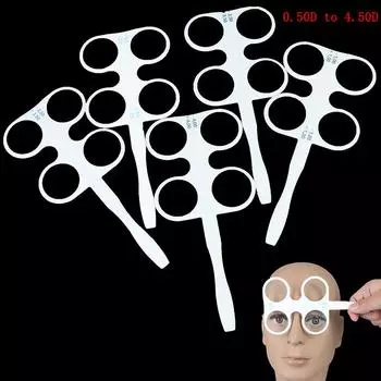 Тест подтверждения пластиковой флип-линзы с оптической флип-оптометрией от плюс-минус 0,50D до плюс-минус 4,50D -2.00D~+2.00D