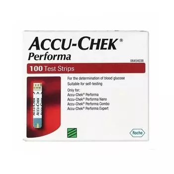 Тест-полоски Акку-Чек Перформа (100 шт), Accu-Chek Test Strips Performa, Roche 100