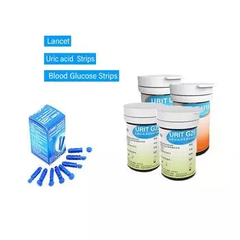 Тест-полоски на мочевую кислоту и уровень глюкозы в крови для URIT-10 Meter 2in1 Многофункциональное устройство для лечения диабета и подагры E