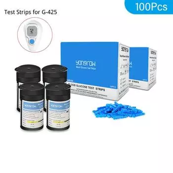 Тест-полоски Yongrow для измерения уровня глюкозы в крови при диабете, только для монитора уровня глюкозы в крови YK-G425