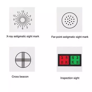 Тест-таблица Visionary Chart Устройство для проверки зрения Долговечные самоклеящиеся Простые в эксплуатации Сменные съемные тест-таблицы