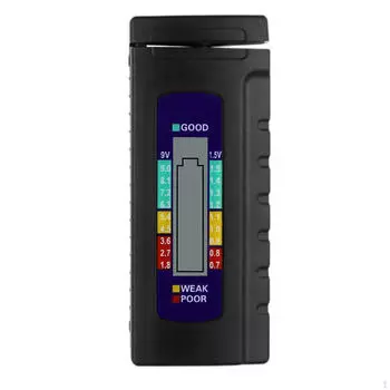 Тестер аккумулятора бытовой уровень жизни компактный портативный маленький проверяющий ЖК-дисплей
