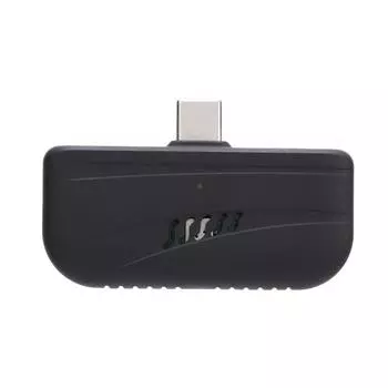 Тестер алкоголя с приложением, черный, высокоточный, чувствительный, полупроводниковый датчик, тип C, портативный, вдуваемый