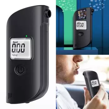 Тестер алкоголя в выдыхаемом воздухе с высокой точностью, полезный и прочный ЖК-дисплей для домашнего использования на вечеринке