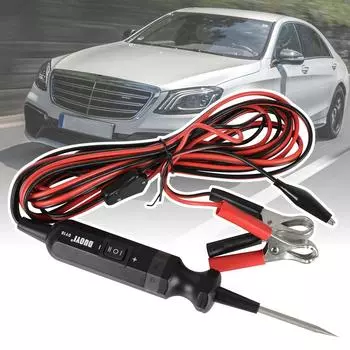 Тестер автомобильных цепей, светодиодный светильник, диагностический инструмент электрической системы, 6-24 В, силовой зонд, ручка для автомобиля, прицепа, автофургона, мотоцикла, грузовика, тест напряжения