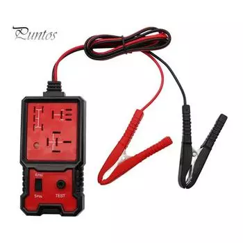 Тестер автомобильных реле, автоматический диагностический инструмент для реле, компактный размер, портативный, безопасный в использовании, тестер реле переменного тока 12 В/24 В оранжевый