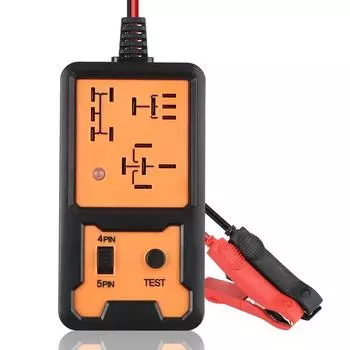 Тестер автомобильных реле, тестер напряжения, универсальный 12 В, автомобильный тестер аккумулятора, автомобильный электронный тестер реле, светодиодный индикатор оранжевый