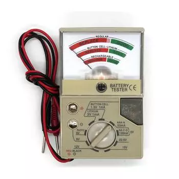 Тестер батареи часов Электронный тестер батареи часов Детектор емкости батареи часов разноцветный