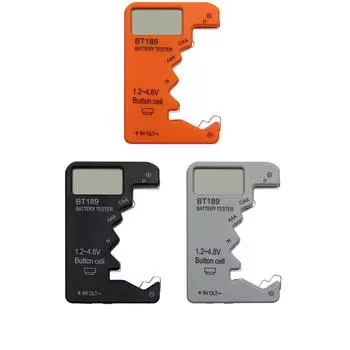 Тестер батареи с цифровым дисплеем, широкий диапазон испытаний с ЖК-дисплеем для HP11 SP11 #F оранжевый